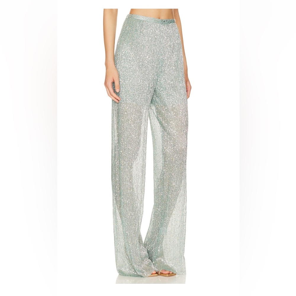 Sabina Musayev - Mark Pant in Sage Blue, size small. Like new worn once!